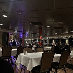 Portland Spirit Cruises and Events - Inside the boat for dinner