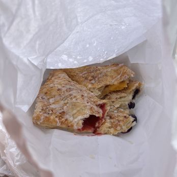 The Red Apple - Turnovers- strawberry rhubarb, harvest, blueberry and apple. - Bakeries Near Me - Murphys, California The Red Apple - Turnovers- strawberry rhubarb, harvest, blueberry and apple. - Bakeries Near Me - Murphys, California