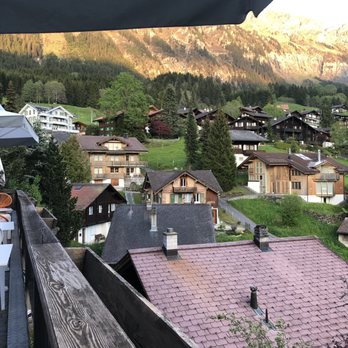 Hotel Caprice  - The view from our table on the terrace - Hotels & Travel Near Me - Wengen, BE
