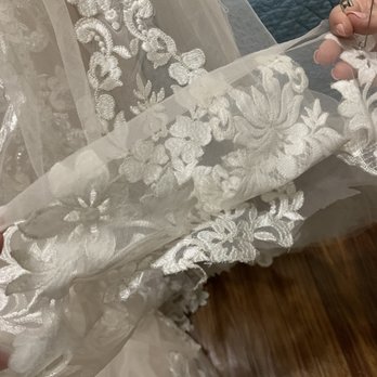 Dublin Formal - Layers from poor hem! Cut bottom across & moved up. Very uneven & awkwardly layered on top of & beneath. 3 seamstress' confirmed sloppy - Sewing & Alterations Near Me - Dublin, Ohio