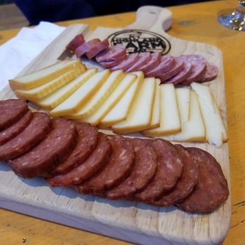 West Kill Brewing - A little snack of smoked cheese, venison and wild boar sausage. - Breweries Near Me - West Kill, New York