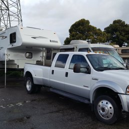 Dropping off the camper to get the truck serviced. Dropping off the camper to get the truck serviced.