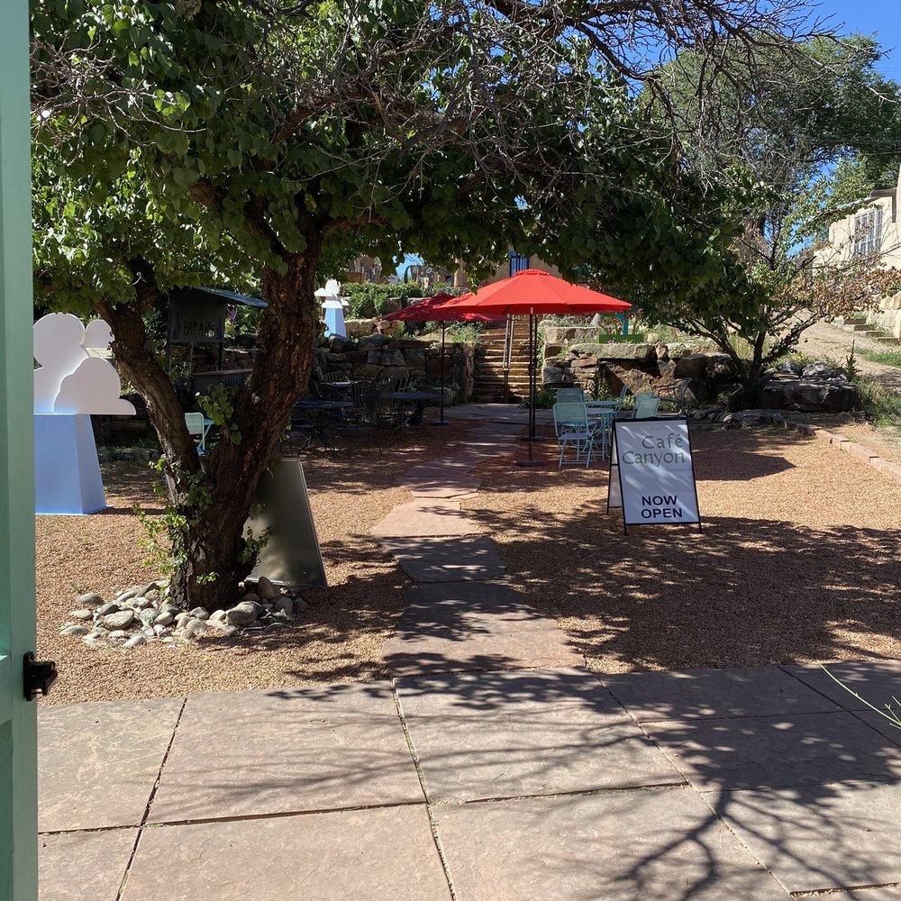 Cafe Canyon - Outdoor patio - Coffee & Tea Near Me - Santa Fe, New Mexico Cafe Canyon - Outdoor patio - Coffee & Tea Near Me - Santa Fe, New Mexico