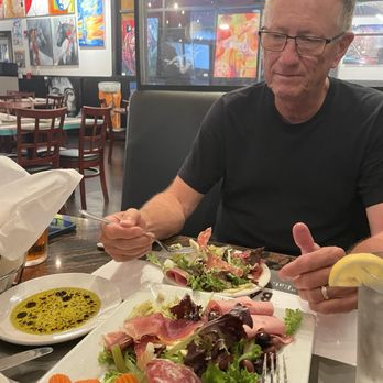 Cafe Barbosso - Antipasto salad, Bread and dipping sauce - Italian Near Me - Sarasota, Florida