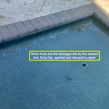 Tariq Haj Pool Calcium Cleaner - Some of the damage caused by Tariq Haj Pool Cleaner - Pool Cleaners Near Me Tariq Haj Pool Calcium Cleaner - Some of the damage caused by Tariq Haj Pool Cleaner - Pool Cleaners Near Me