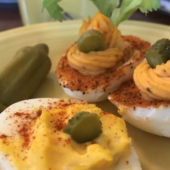 Sweet Biscuit Inn - Some of the best deviled eggs I've ever had. And I've had a lot. Bloody Mary style! - Bed & Breakfast Near Me - Asheville, North Carolina Sweet Biscuit Inn - Some of the best deviled eggs I've ever had. And I've had a lot. Bloody Mary style! - Bed & Breakfast Near Me - Asheville, North Carolina