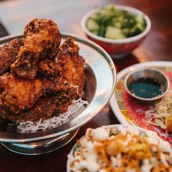 Ace Eat Serve - Tiger Wings, Cucumber Salad, Lucky Snacks, Fried Spring Rolls