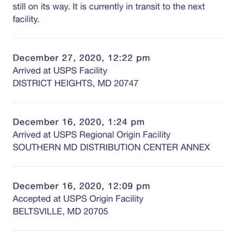 USPS - The black hole location. My package was supposed to arrive on the 21st. - Post Offices Near Me - District Heights, Maryland