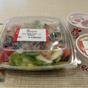 Chick-fil-A - Cobb salad with grilled nuggets, Greek yogurt parfait with granola, chicken tortilla soup - Chicken Shop Near Me - Arlington, Virginia