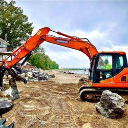 New Heitz Site Services - shoreline reconstruction