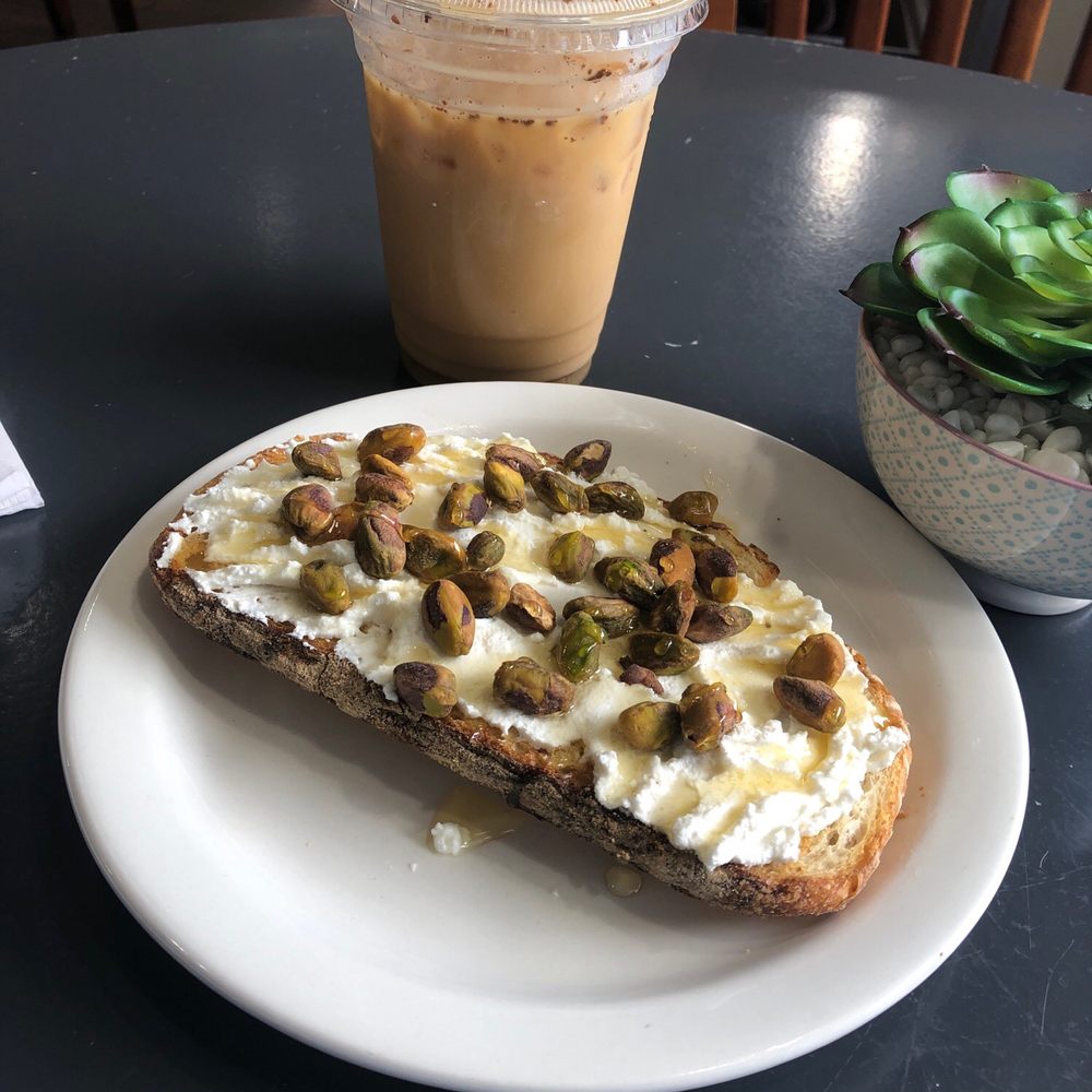 Café 412 - Ricotta Toast with honey & pistachios - Coffee & Tea Near Me - Pittsburgh, Pennsylvania Café 412 - Ricotta Toast with honey & pistachios - Coffee & Tea Near Me - Pittsburgh, Pennsylvania