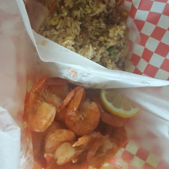 Atlantic Seafood - Shrimp with fried rice - Seafood Near Me - Columbia, South Carolina