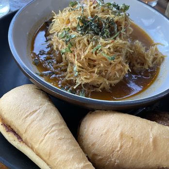 Whiskey 'N Rye Smokehouse - Smoked spaghetti squash - Barbeque Near Me - Solvang, California Whiskey 'N Rye Smokehouse - Smoked spaghetti squash - Barbeque Near Me - Solvang, California