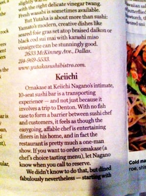 Menu photo 8 Keiichi Denton, TX