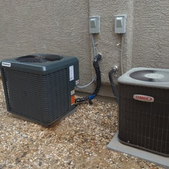 Cool Camel HVAC & Refrigeration - Left is new condenser / right is old (next to be replaced) - Heating & Air Conditioning/HVAC Near Me - Henderson, Nevada Cool Camel HVAC & Refrigeration - Left is new condenser / right is old (next to be replaced) - Heating & Air Conditioning/HVAC Near Me - Henderson, Nevada