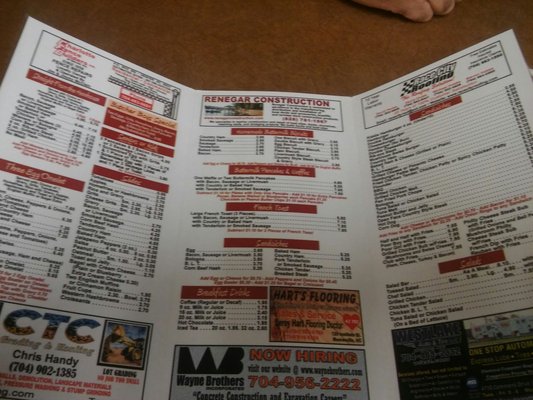 Menu photo 4 Butcher Boy's Cafe Sherrills Ford, NC