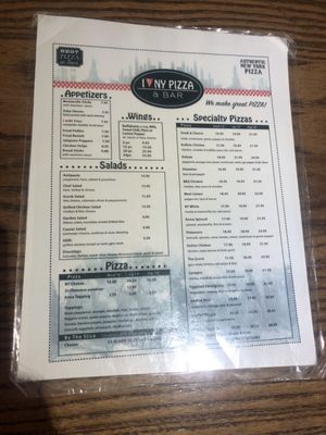 Menu photo 1 I love New York Pizza Jasper, GA Menu photo 1 I love New York Pizza Jasper, GA