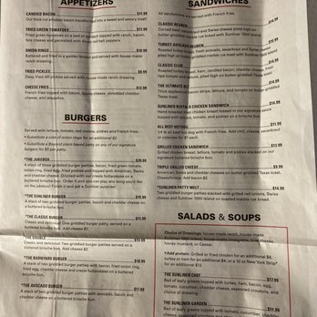 Sunliner Diner - Only part of the menu - Diners Near Me - Pigeon Forge, Tennessee Sunliner Diner - Only part of the menu - Diners Near Me - Pigeon Forge, Tennessee