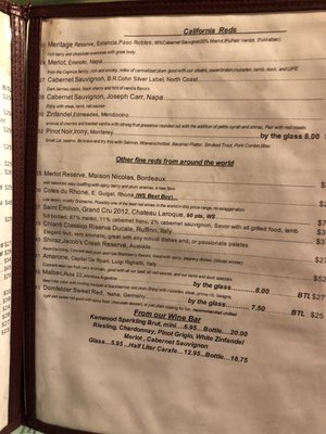 Menu photo 5 Villa Europa Augusta, GA
