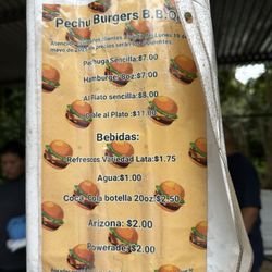 Pechu Burger - Menu