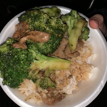 Golden Fortune Express - White rice and Broccoli Beef - Chinese Near Me - La Crescenta, California