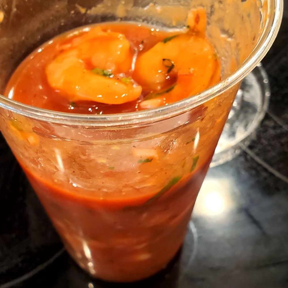 Cocteles El Rey - Shrimp cocktail,  sorry we couldn't wait to eat it - Mexican Near Me - Myrtle Beach, South Carolina