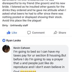 The Garibaldi Club - This is how Girabaldi Club member Kevin Cahoon responds to any negative reviews...stay classy Girabaldi