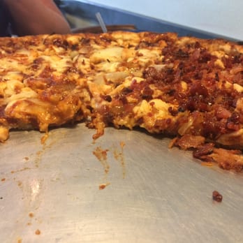 Upper Crust Pizza - BBQ chicken pizza with bacon on half. Tasted good - Pizza Near Me - Key Largo, Florida Upper Crust Pizza - BBQ chicken pizza with bacon on half. Tasted good - Pizza Near Me - Key Largo, Florida
