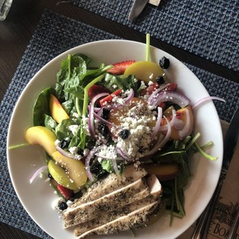 The Cheese Board - Spinach Salad with Grilled Chicken - American Near Me - Reno, Nevada The Cheese Board - Spinach Salad with Grilled Chicken - American Near Me - Reno, Nevada