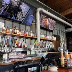 Elysian Brewing - Capitol Hill - Sitting at the bar while watching some TV.
