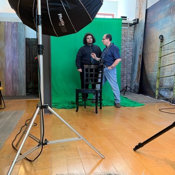 Portrait Creations - Dave talking to set up picture poses - Session Photography Near Me - Charlotte, North Carolina