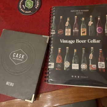 CASK Pub and Kitchen - Menus - Pubs Near Me - London, XGL