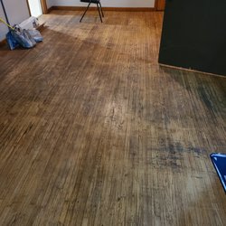 T & H Realty Services - Floors caked in years of dirt.