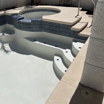 Aqua Caliente - New plaster, new spot tiles and old pop up system gone. - Pool & Hot Tub Service Near Me - Las Vegas, Nevada