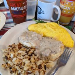 Veterans of Foreign Wars - "The He Man" breakfast plate.