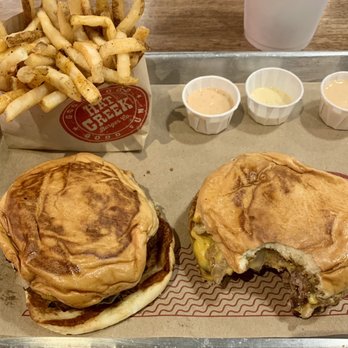 Hat Creek - Probably the best "Fast Food" burger. Definitely better than Whataburger & 5 guys. - Burgers Near Me - Katy, Texas