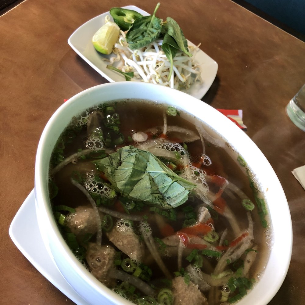 Pho V-Nam - Meatball and Brisket Pho (P6. Pho Chin and Bo Vien) - Vietnamese Near Me - Tulsa, Oklahoma Pho V-Nam - Meatball and Brisket Pho (P6. Pho Chin and Bo Vien) - Vietnamese Near Me - Tulsa, Oklahoma