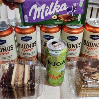 European Foods - Another hazelnut Milka bar, more Kvass, no Spezi - trying Buga, two cake slices (3/16/23) - International Grocery Near Me - Seattle, Washington European Foods - Another hazelnut Milka bar, more Kvass, no Spezi - trying Buga, two cake slices (3/16/23) - International Grocery Near Me - Seattle, Washington