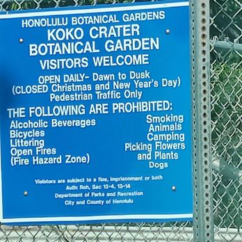 Koko Crater Botanical Garden - Hours of operation - Botanical Gardens Near Me - Honolulu, Hawaii Koko Crater Botanical Garden - Hours of operation - Botanical Gardens Near Me - Honolulu, Hawaii