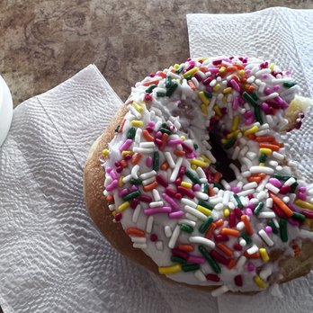 Java Junction Donut & Coffee Company - Vanilla sprinkles - Donuts Near Me - Daytona Beach, Florida