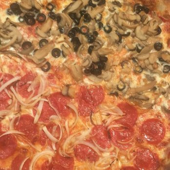 Gino's Pizzeria - Pepperoni n onion - Pizza Near Me - Patchogue, New York