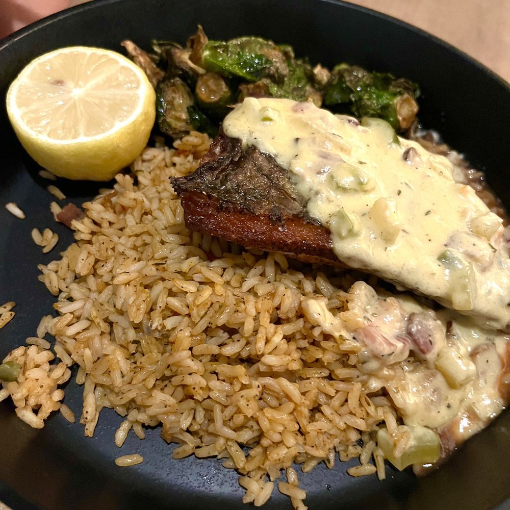 Atlantic Grille - Redfish Skillet - Seafood Near Me - Palm Coast, Florida