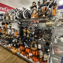 Lots of Halloween decorations