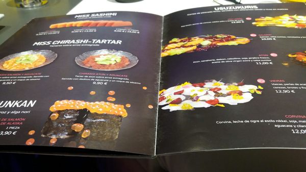 Menu photo 2 Miss Sushi Madrid, M Menu photo 2 Miss Sushi Madrid, M