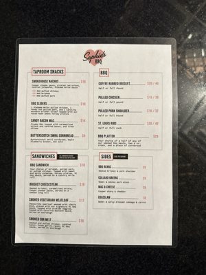 Menu photo 1 Sophie's BBQ Havertown, PA Menu photo 1 Sophie's BBQ Havertown, PA