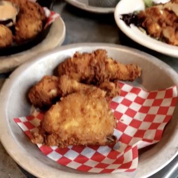 The Eagle Mass Ave - Fried chicken with hush puppies - American Near Me - Indianapolis, Indiana
