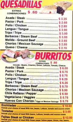 Menu photo 6 Fastacos Woodstock, IL