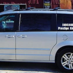 Prestige Airport Shuttle - Charles unloading the van in Fishermans Wharf Monterey, CA