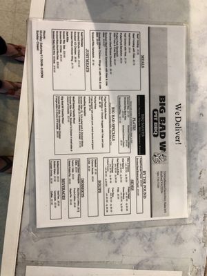 Menu photo 2 Big Bad W Pit BBQ Stafford, VA