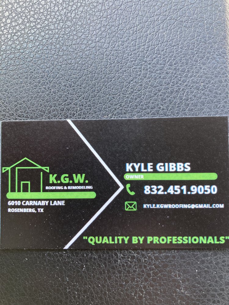 Slide of K.G.W. Roofing & Remodeling